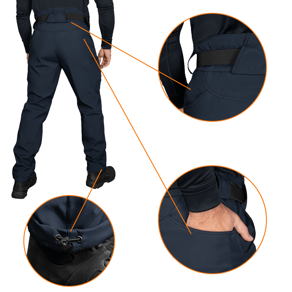 Штани Camotec SoftShell Vent Темно-сині Фото 5